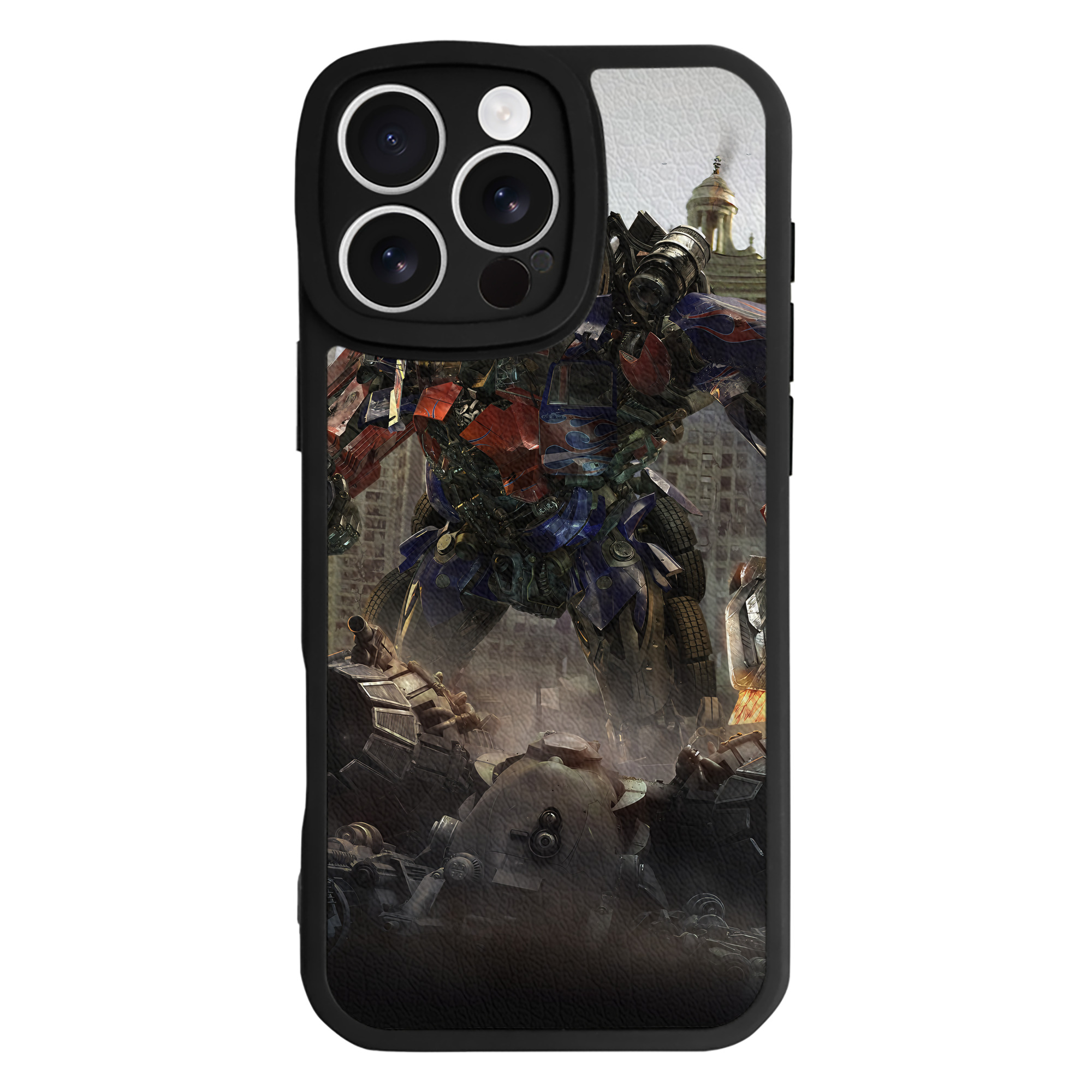 （画像用） Transformers トランスフォーマー 【iPhone 16シリーズ対応】シリコンスマホケース（レザー調） 材質：シリコン